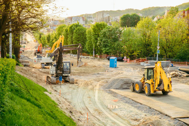 Chantier de terrassement dans la Vienne